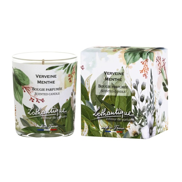 Ароматическая свеча Lothantique Jardin d'aquarelles  Вербена Мята Verveine Menthe