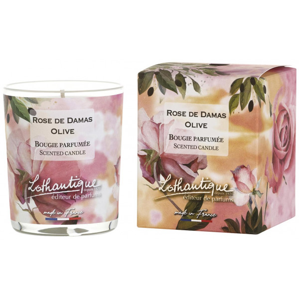 Ароматическая свеча Lothantique DAMASK ROSE OLIVE ДАМАССКАЯ РОЗА ОЛИВА