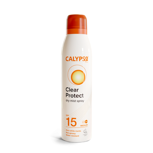 Водостойкий и нежирный спрей Calypso Clear Protection Continuous Spray SPF15