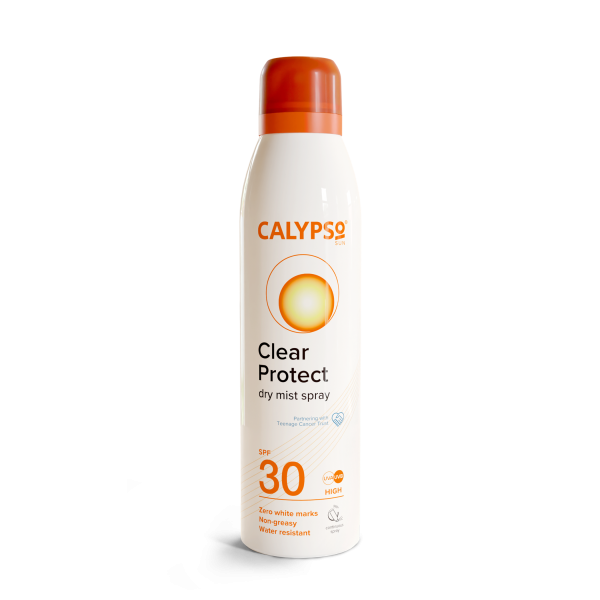 Водостойкий и нежирный спрей Calypso Clear Protection Continuous Spray SPF30